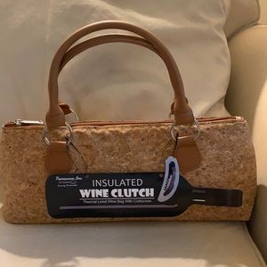 Imitation cork wine clutch